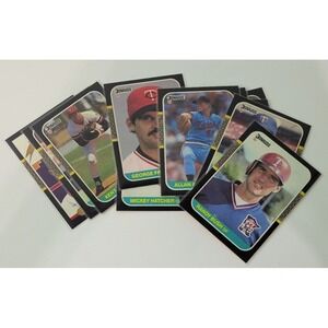 Donruss Baseball Cards Minnesota Twins Kirby Puckett‎ Excellent 1987 Lot of 12